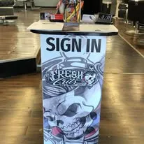 FreshCuts custom sign-in station